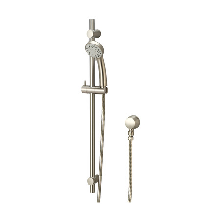 OLYMPIA FAUCETS Handheld Shower Set, Wallmount, Brushed Nickel, Weight: 3.2 P-4530-BN